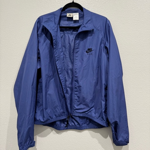 Nike ACG F.I.T Windbreaker Jacket Mens Size M Blue Full Zipper YKK ZIP Y2K - Picture 4 of 15